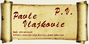 Pavle Vlajković vizit kartica